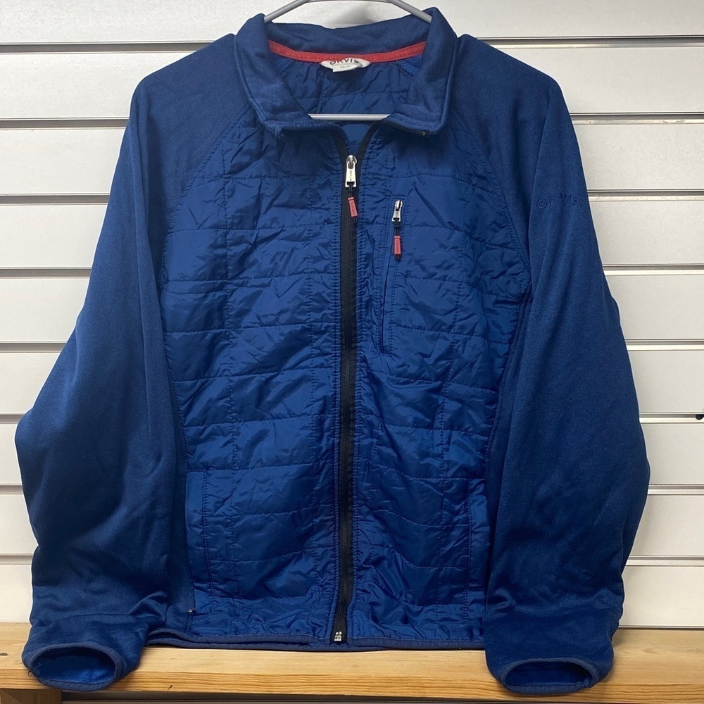 Orvis Deep Blue Lightweight zip up‎ Jacket Mens  Size Large